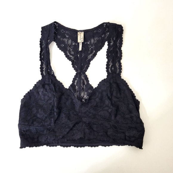 Intimately Free People Black Lace Racerback Bra - Picture 4 of 5
